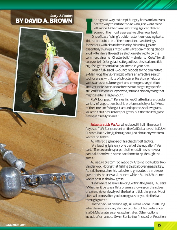 Westernbass Magazine - FREE Bass Fishing Tips And Techniques - Summer 2014, Page 15