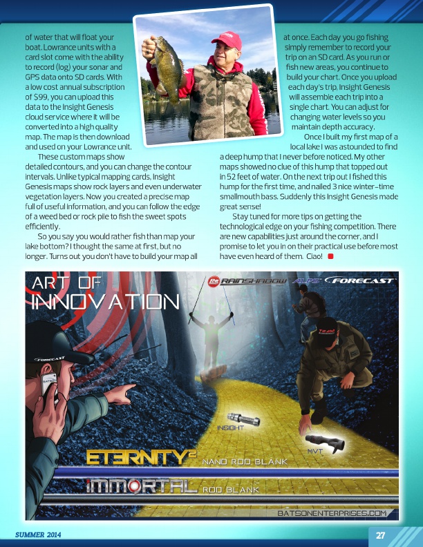 Westernbass Magazine - FREE Bass Fishing Tips And Techniques - Summer 2014, Page 27