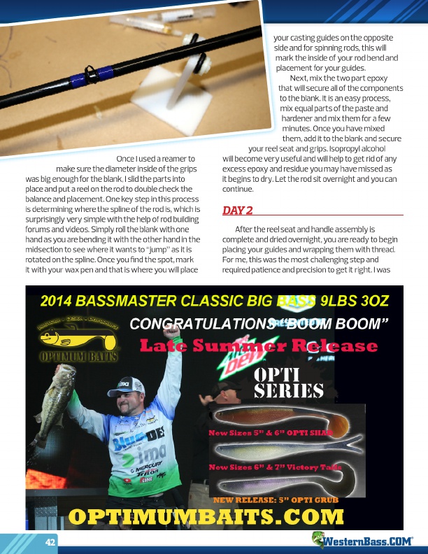 Westernbass Magazine - FREE Bass Fishing Tips And Techniques - Summer 2014, Page 42