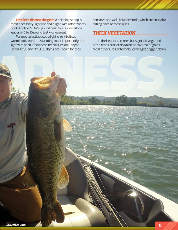 Westernbass Magazine - FREE Bass Fishing Tips And Techniques - Summer 2015, Page 11