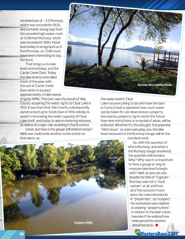 Westernbass Magazine - FREE Bass Fishing Tips And Techniques - Summer 2015, Page 20