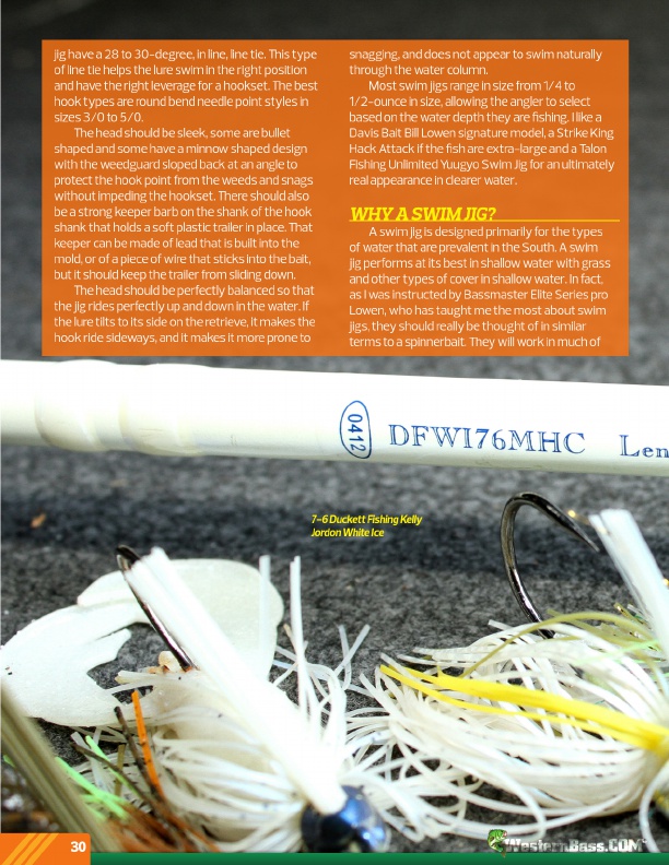 Westernbass Magazine - FREE Bass Fishing Tips And Techniques - Summer 2015, Page 30