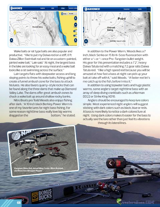 Westernbass Magazine - FREE Bass Fishing Tips And Techniques - Summer 2015, Page 68