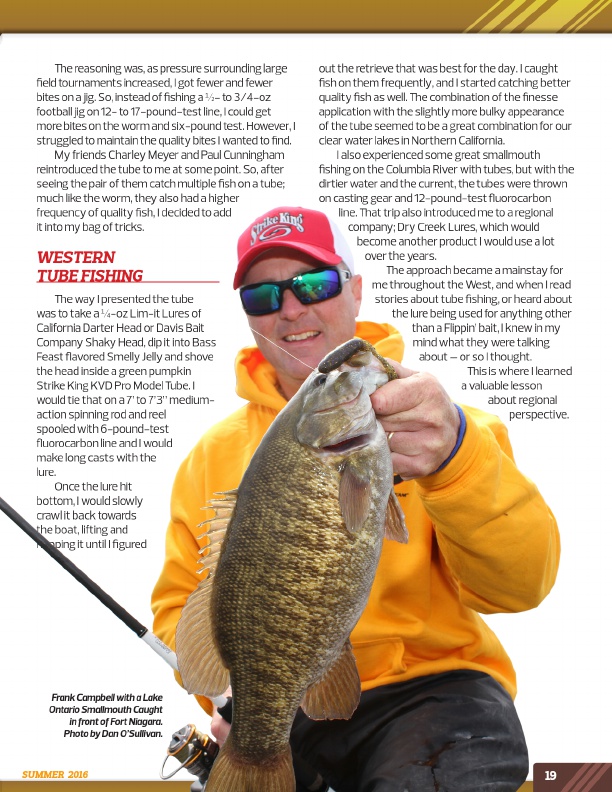 Westernbass Magazine - FREE Bass Fishing Tips And Techniques - Summer 2016, Page 19