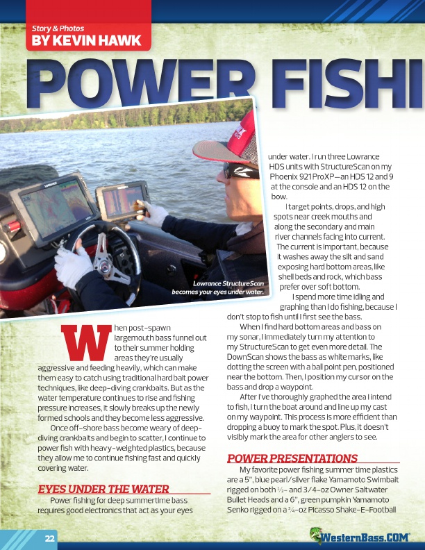 Power Fishing Plastics For Summer Bass
by Kevin Hawk
