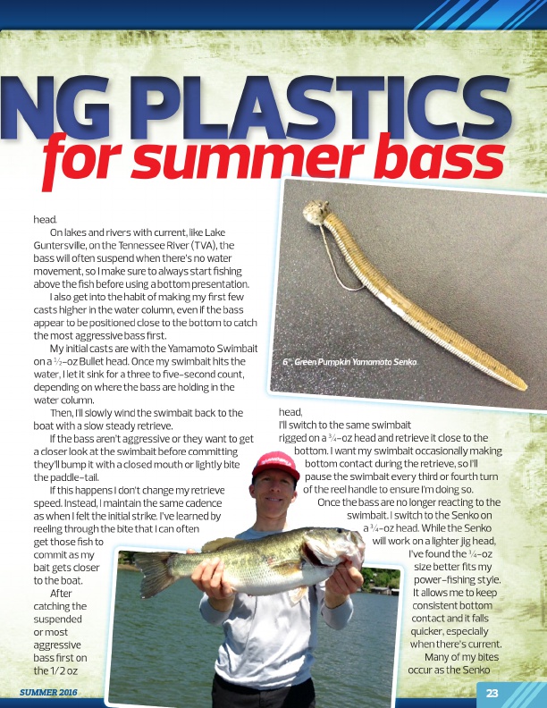 Westernbass Magazine - FREE Bass Fishing Tips And Techniques - Summer 2016, Page 23