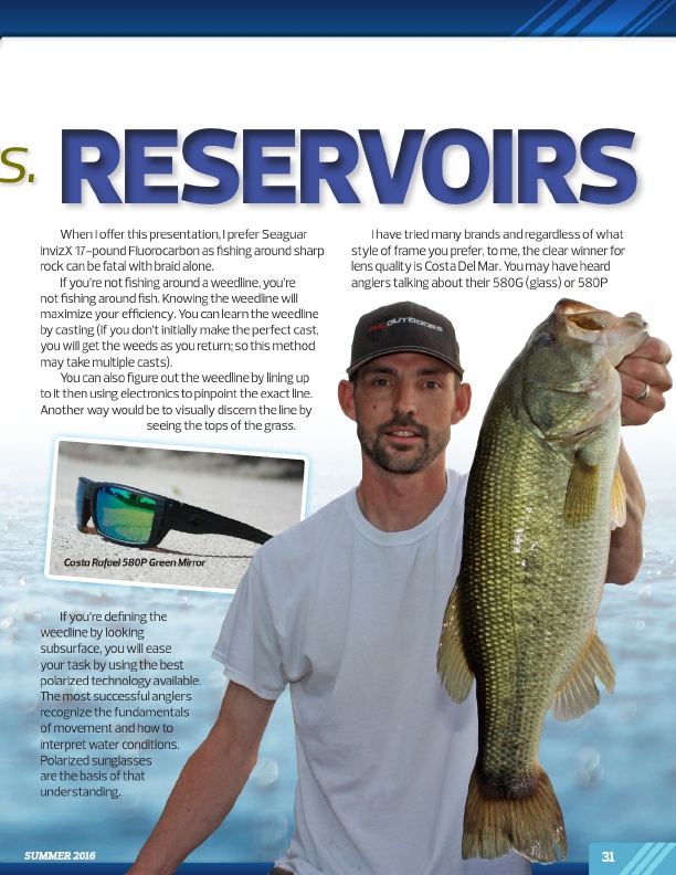 Westernbass Magazine - FREE Bass Fishing Tips And Techniques - Summer 2016, Page 31