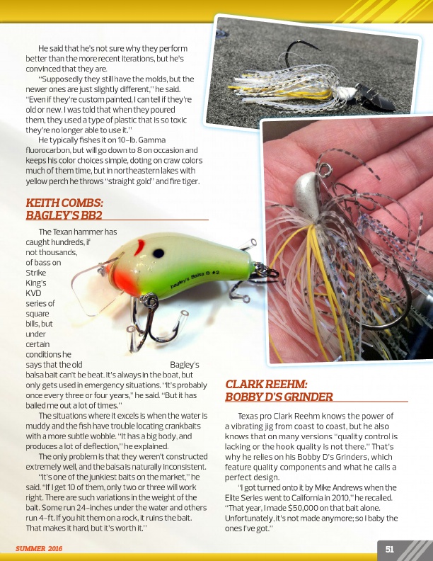 Westernbass Magazine - FREE Bass Fishing Tips And Techniques - Summer 2016,  Page 51