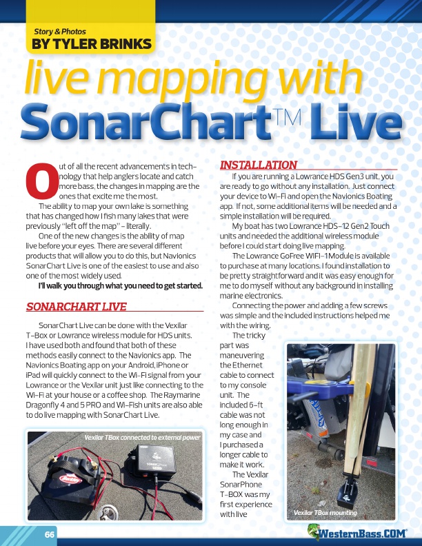 Live Mapping With SonarChartTM Live
by Tyler Brinks