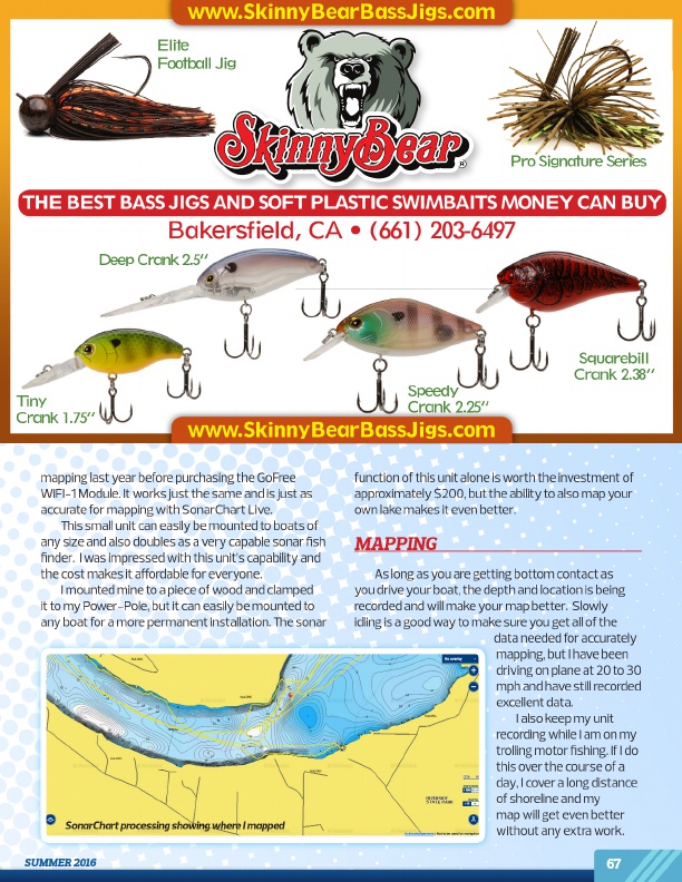 Westernbass Magazine - FREE Bass Fishing Tips And Techniques - Summer 2016, Page 67