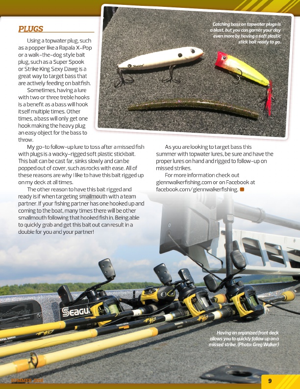 Westernbass Magazine - FREE Bass Fishing Tips And Techniques - Summer 2016, Page 9