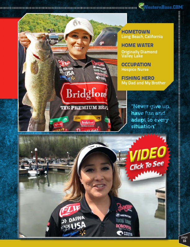 The ability to adapt is her primary objective, when competing as a co-angler