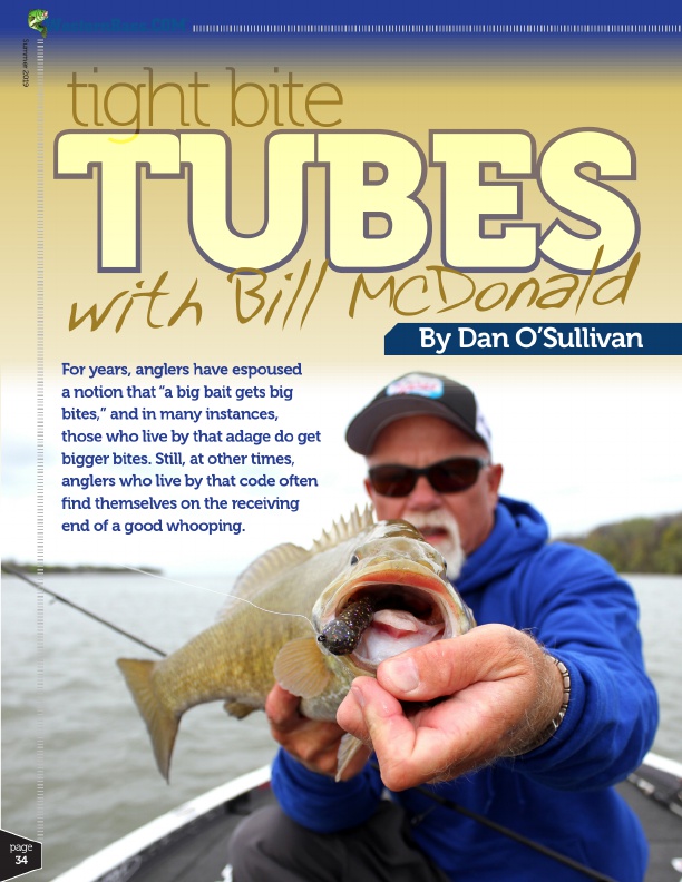 tube presentations for bass fishing