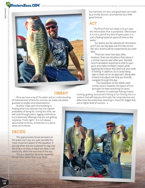 Appyling The Ooda Loop To Bass Fishing
By John Liechty, Page 3