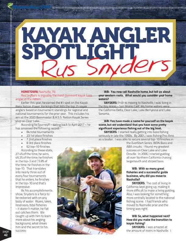 Kayak Angler Spotlight: Rus Snyders