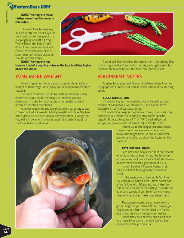 Frog Tweaks For More Bass
By Scott M. Petersen, Page 3