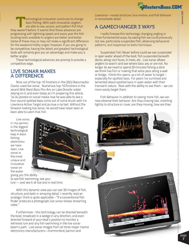 Live Sonar A Technological Game-Changer by Mike Gorman, Page 2