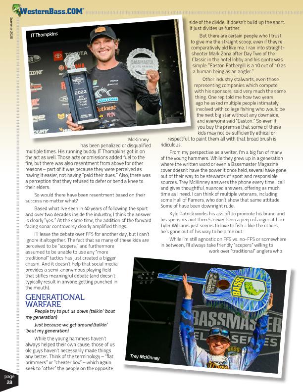 PAST VS. PRESENT Tournament Anglers by Pete Robbins, Page 3