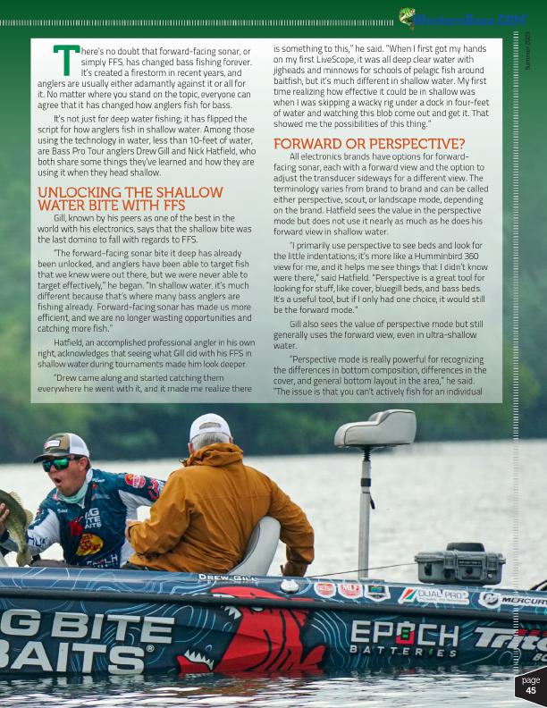HOW FORWARD-FACING SONAR HAS CHANGED SHALLOW FISHING by Tyler Brinks, Page 2