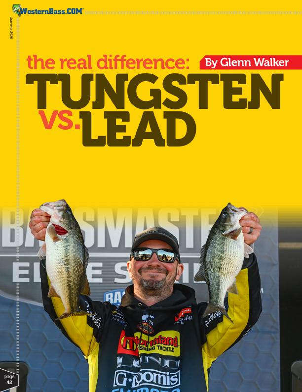 Tungsten vs Lead Bass Fishing Weights