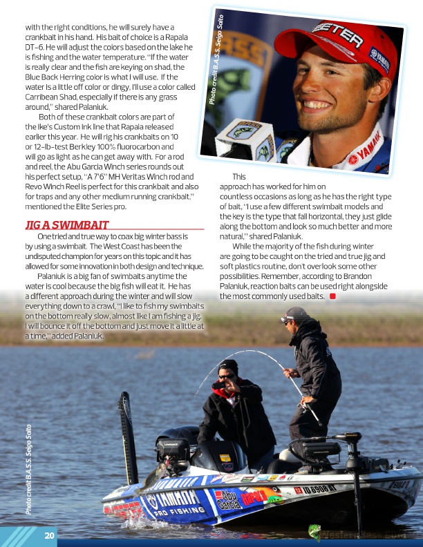 Westernbass Magazine - Bass Fishing Tips And Techniques - December 2012, Page 20