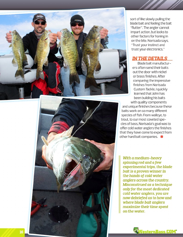 Westernbass Magazine - FREE Bass Fishing Tips And Techniques - Winter 2015, Page 16