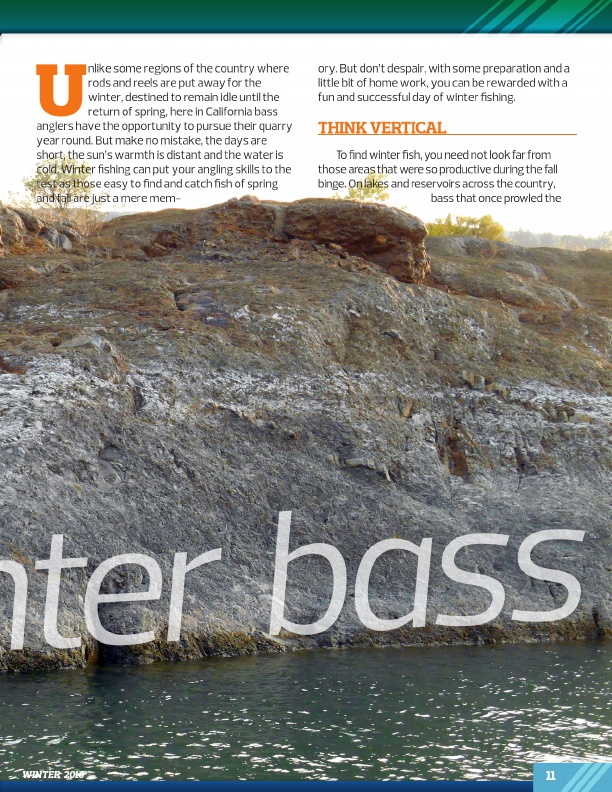 Westernbass Magazine - FREE Bass Fishing Tips And Techniques - Winter 2016, Page 11