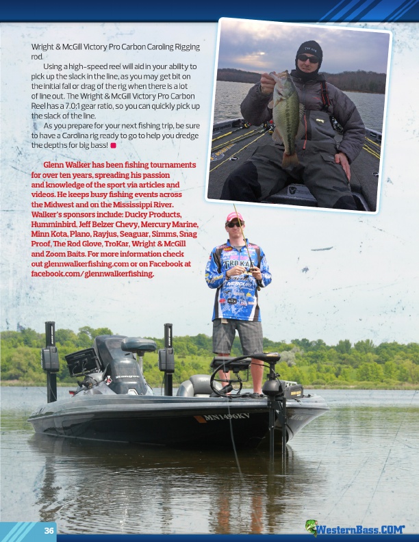 Westernbass Magazine - FREE Bass Fishing Tips And Techniques - Winter 2016, Page 36