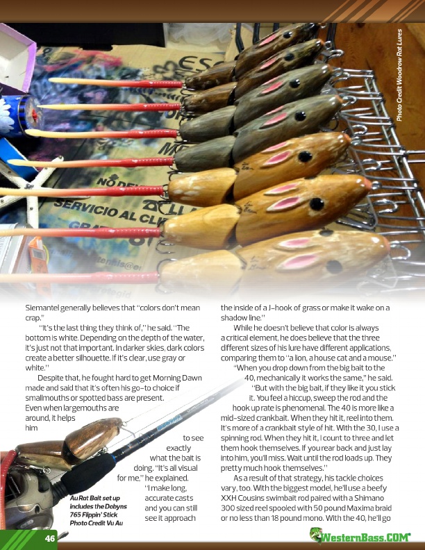 Westernbass Magazine - FREE Bass Fishing Tips And Techniques - Winter 2016, Page 46
