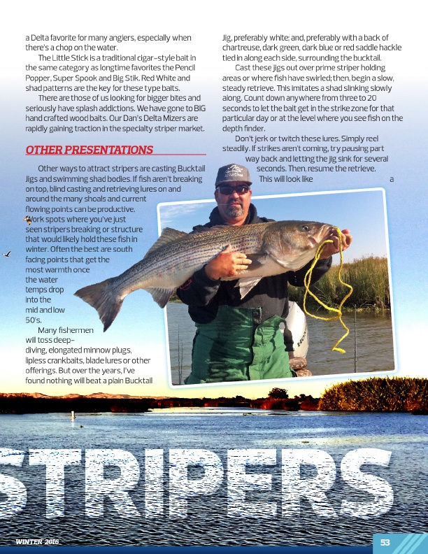 Westernbass Magazine - FREE Bass Fishing Tips And Techniques - Winter 2016, Page 53