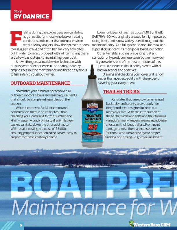 Boat Prep: Maintenance for Winter Weather
by Dan Rice