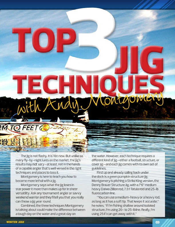 Westernbass Magazine - FREE Bass Fishing Tips And Techniques - Winter 2016, Page 69