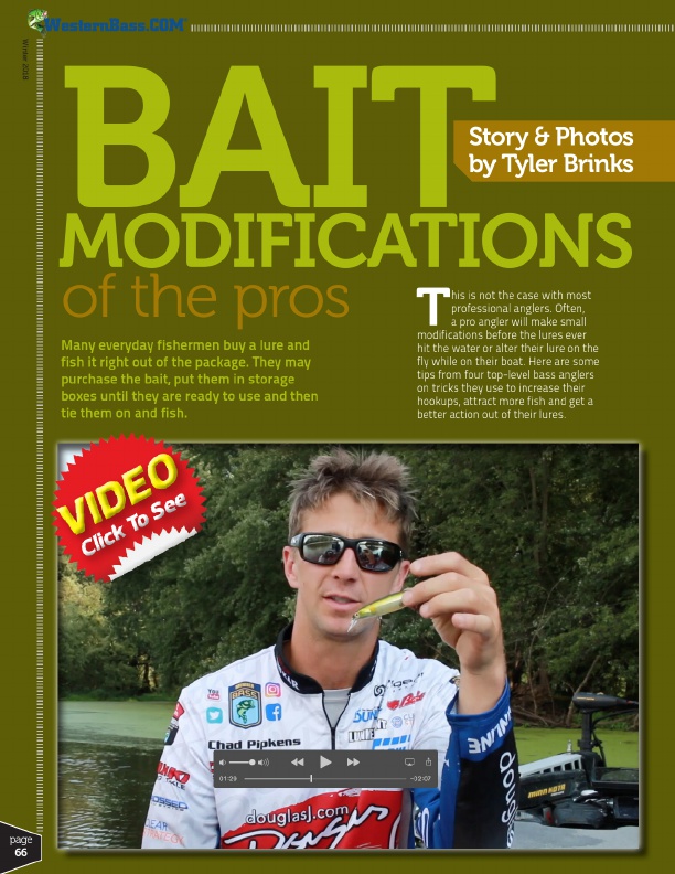 Bait alterations to catch more bass