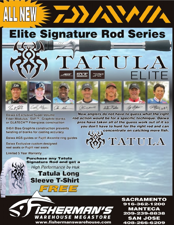 At Fishermans Warehouse, Tatula rods and reels including Tatula 100, the lightest Tatula baitcaster ever