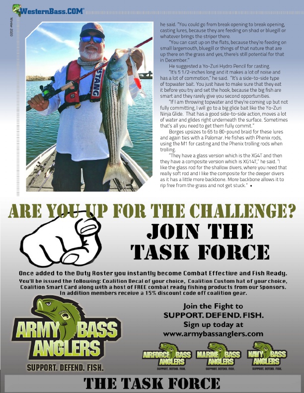 Support defend fish with army bass anglers