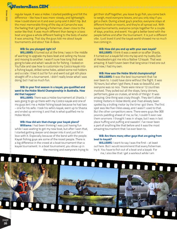 From Bass Boat to Kayak with Obedie Williams by Jody Only, Page 3