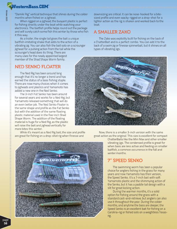 Winter Rigging for the New Yamamoto Baits by Tyler Brinks, Page 3