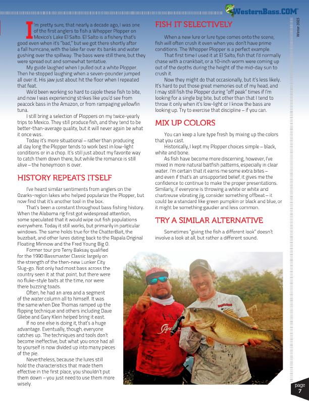 Keeping the New Lure Honeymoon Going by Pete Robbins, Page 2