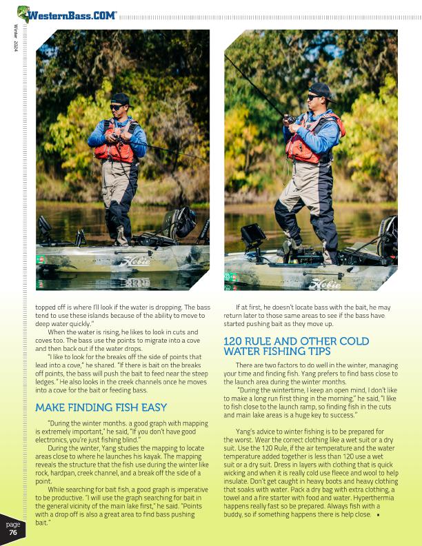 Kayak Bassing in Cold Weather with Pua Yang by John Myers, Page 3
