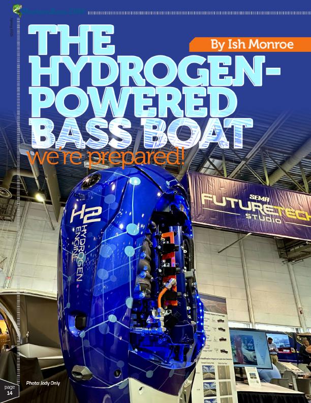 Bass boat powered by hydrogen