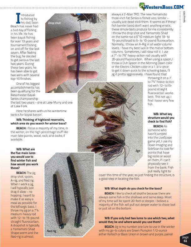 Cold Weather Kayak Bass Catchin with Sean Beach, Page 2